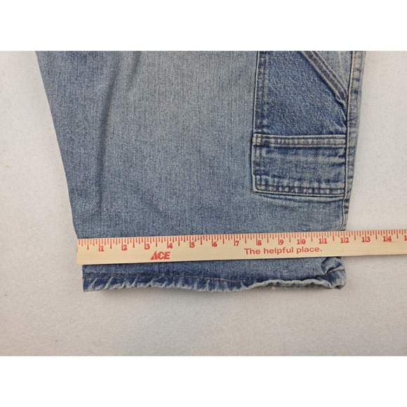 Vintage Tommy Hilfiger Shorts Mens 36‎ Denim Carpenter Patch Pocket Y2K 2000s - Picture 14 of 14